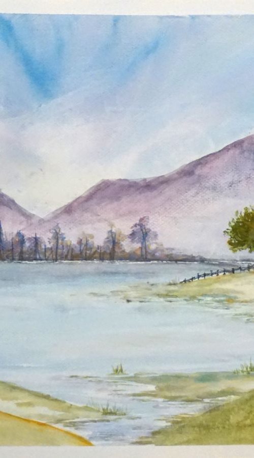 Misty Morning Peace Waterco by Yulia Schuster