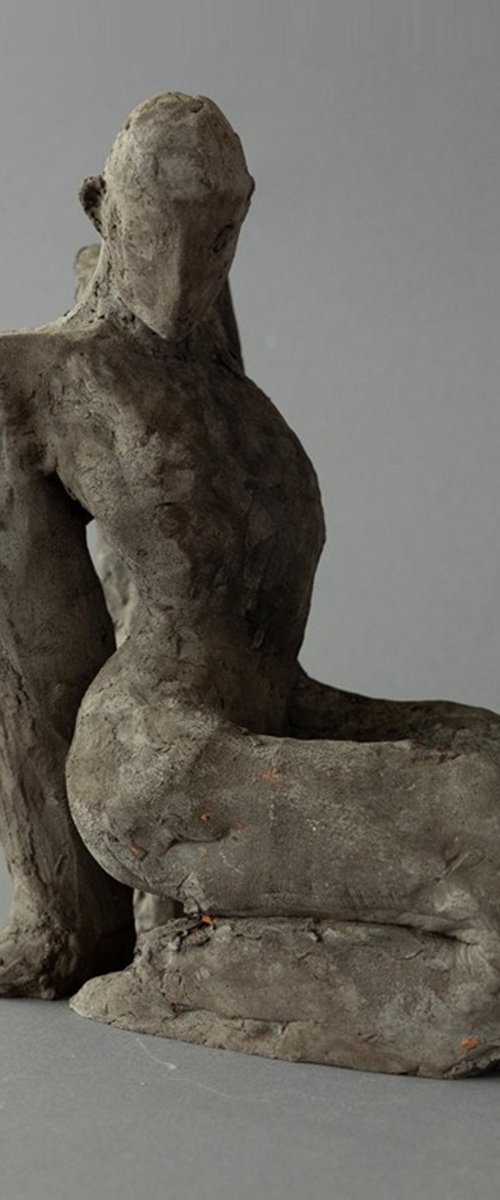 "Kneeling Figure II" by Mira Genova