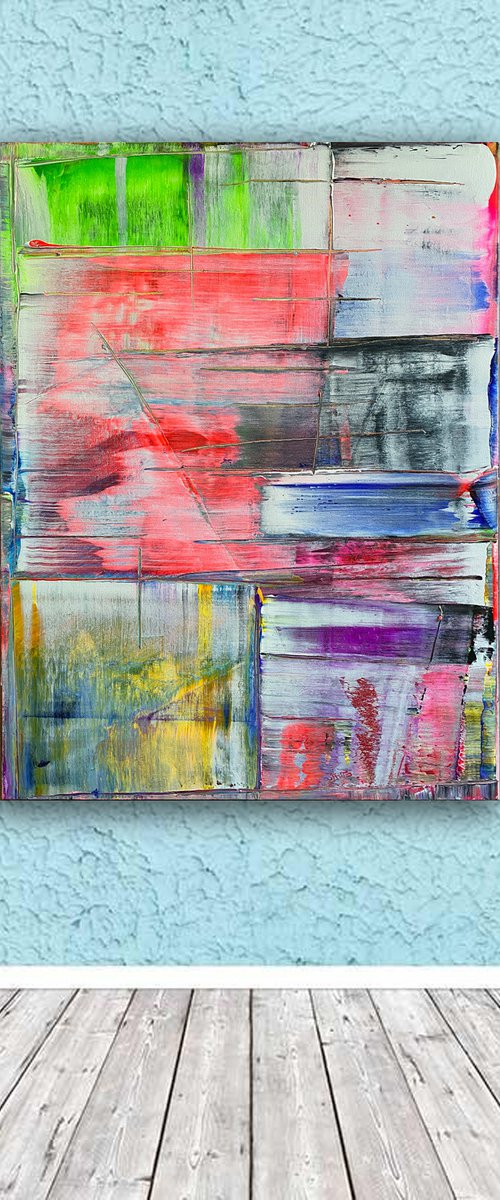"Easy Does It" - Original PMS Large Abstract Acrylic Painting On Canvas - 30" x 40" by Preston M. Smith (PMS)