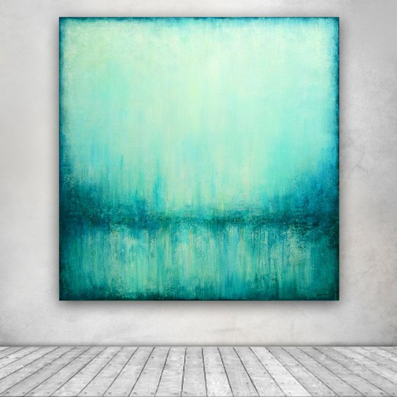 Abstract Turquoise Landscape