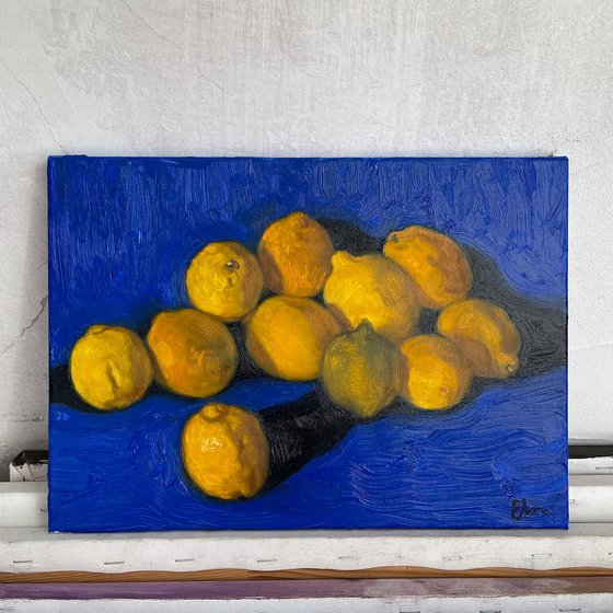 Still life with lemons