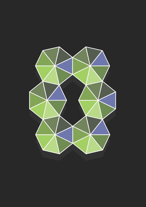 hexagons 6 by 6 by David Gill