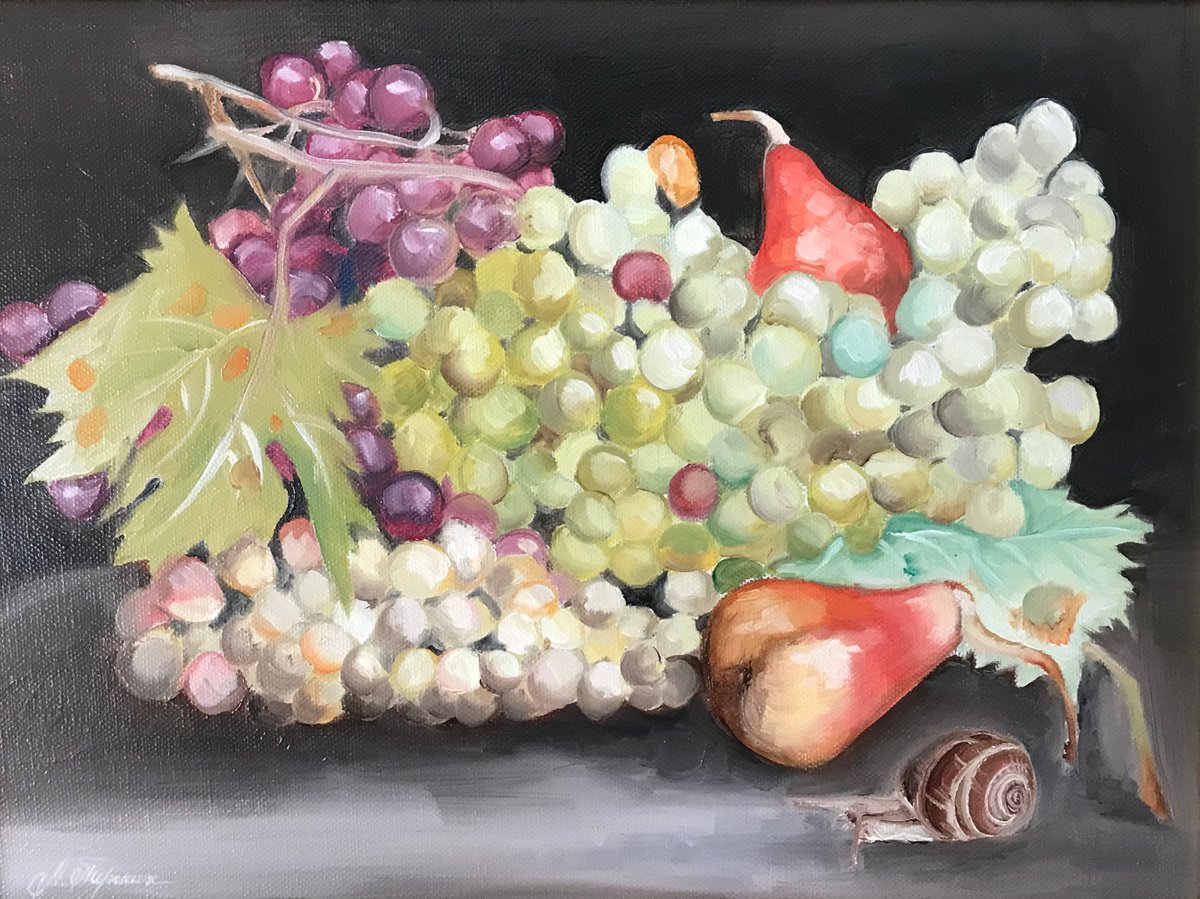 Snail & Pear by Anastasia Terskih