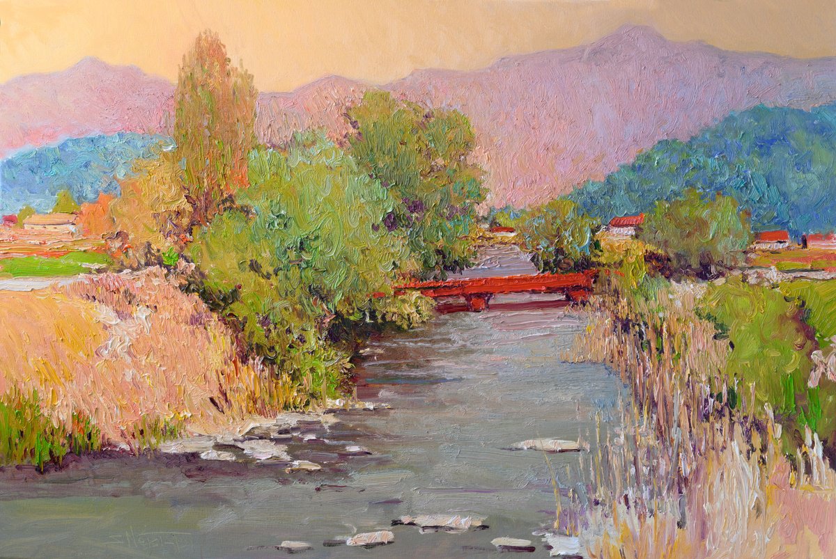 Evening In The Mountains By Suren Nersisyan, 36 X 24, Artwork For Sale On Artfinder