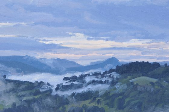 June 22, Morning Mists over the Mountains