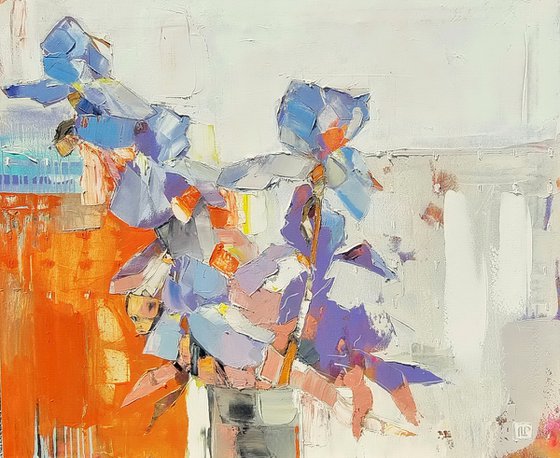 Shimmering irises