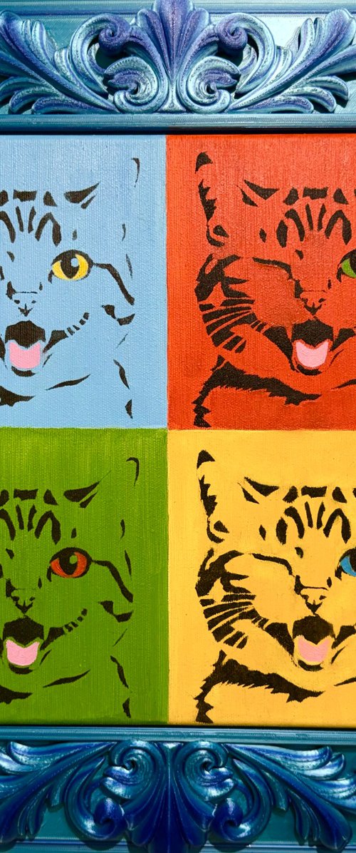 Cat Visiting Warhol by VICTO