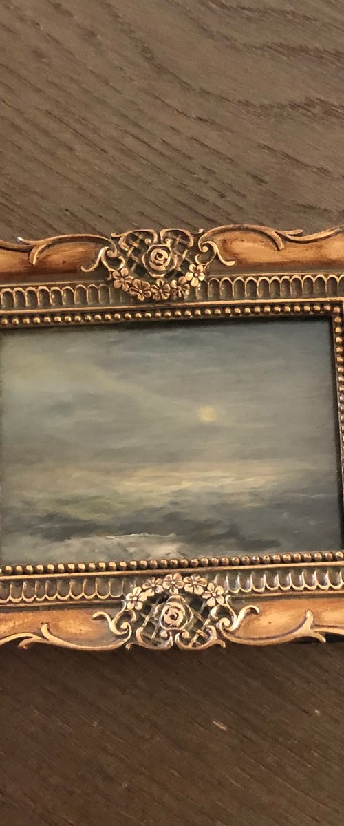 Oceans at rest Miniature Framed by Tamara Bettencourt