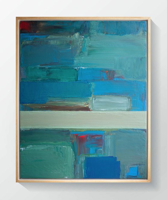 Blue Coast - Abstract Seascape Landscape