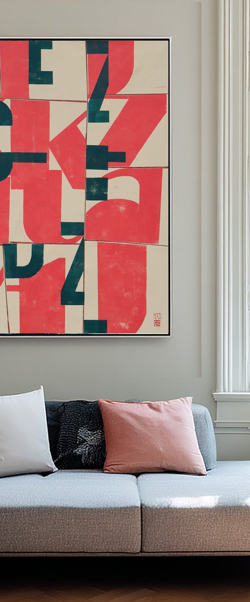 Typopop in Red by Ronald Hunter