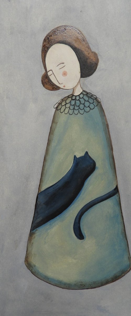 Thinking about a cat by Silvia Beneforti