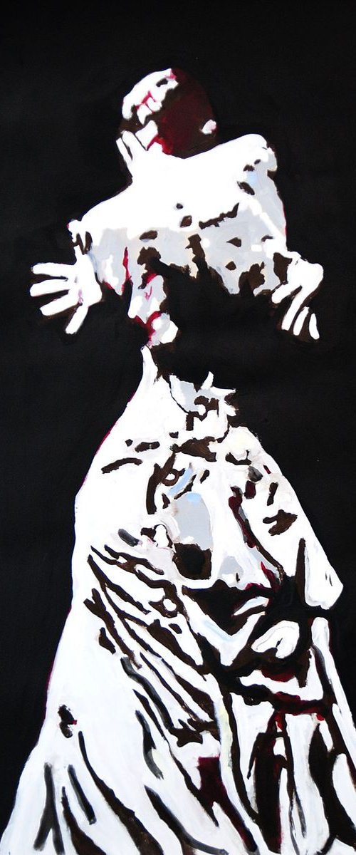 Flamenco dancer  / 70 x 50 cm by Alexandra Djokic