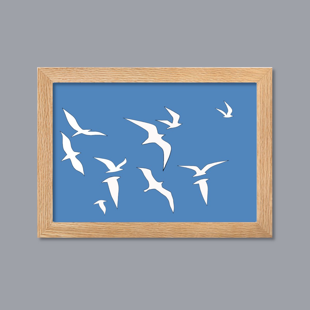In the Sky #10 - Enhanced Matte Paper Framed Print - Ready to Hang by Marina Krylova