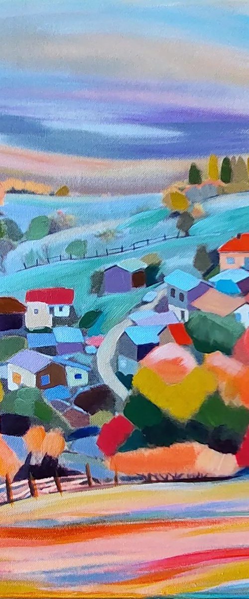 Autumn in the village by Angelina Doseva