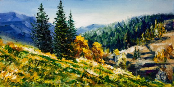 "Autumn in the mountains" landscape