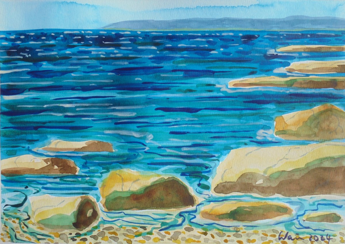 Andalucian Seascape by Kirsty Wain