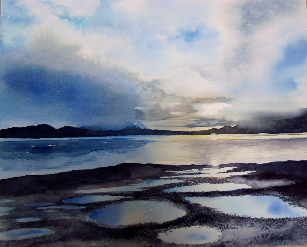Sunset; Tongue, Sutherland, Northern Scotland by Diana Dabinett