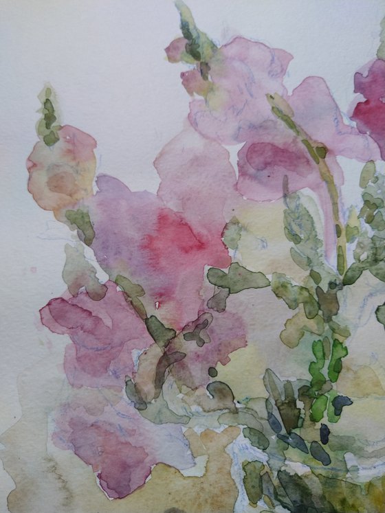 Bouquet of summer. Original watercolour painting.