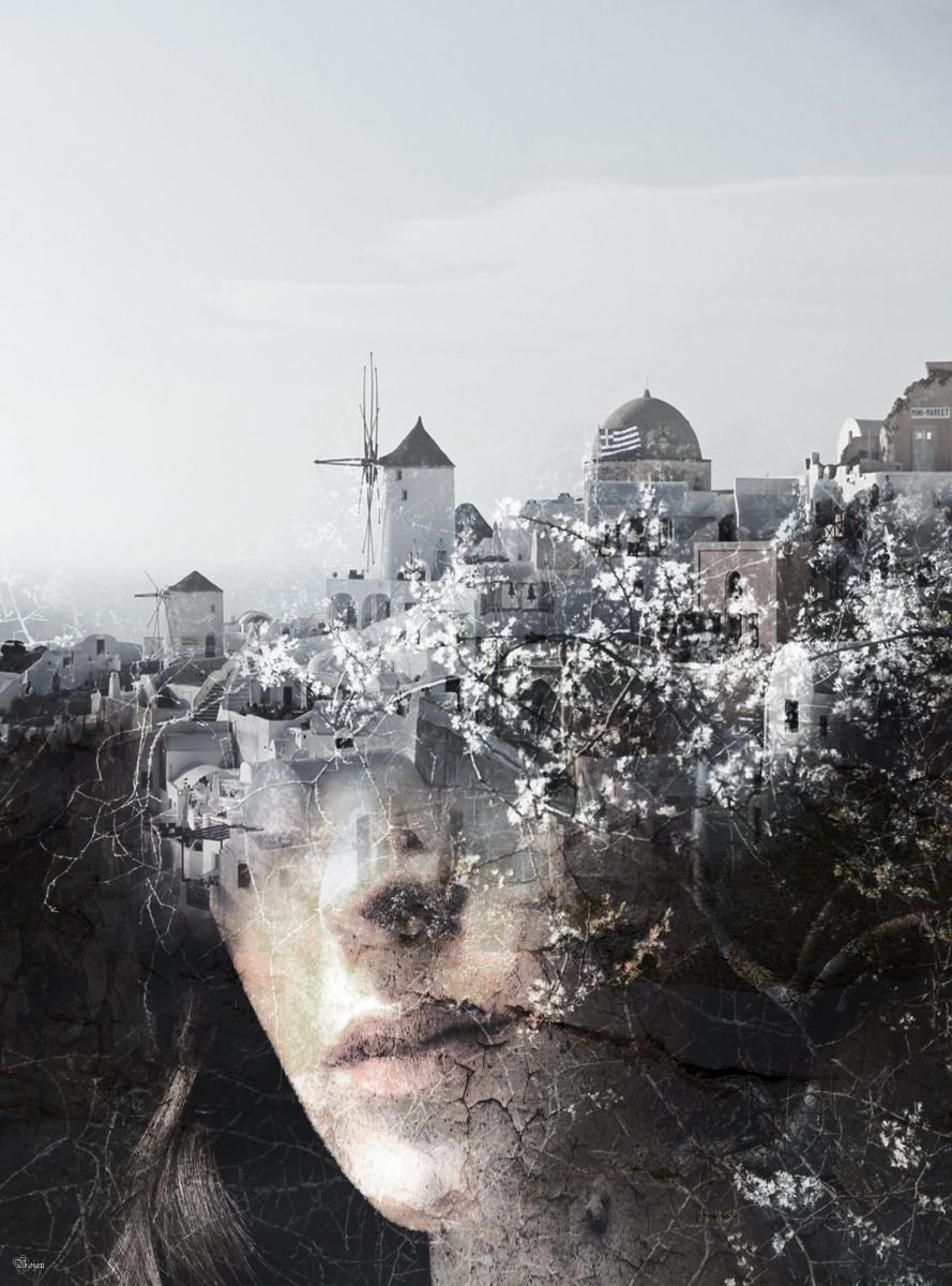 Illustrative Portrait Photograph By Bojan Jevtic, 32 X 43, Support, Original Artwork