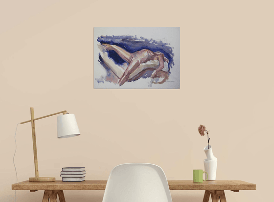 reclining male nude