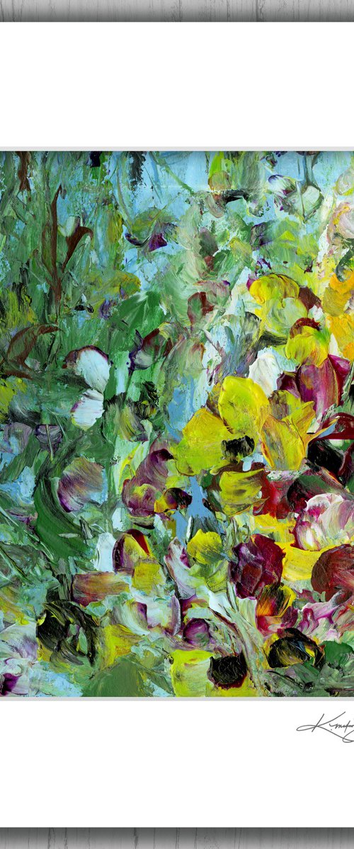 Floral Fall 25 - Floral Abstract Painting by Kathy Morton Stanion by Kathy Morton Stanion