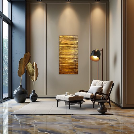 Golden Fire 50x100x2 cm