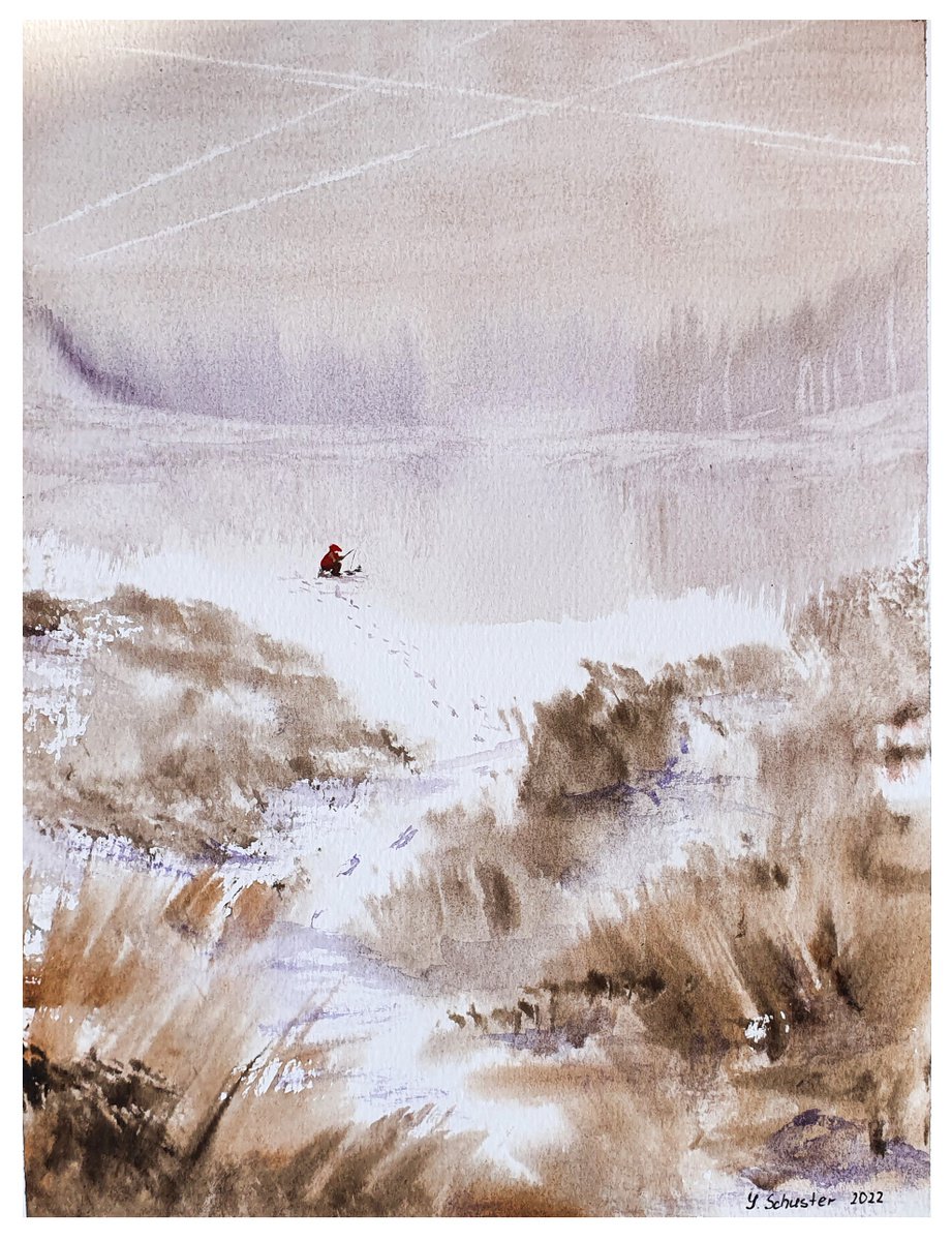 Winter Fishing by Yulia Schuster