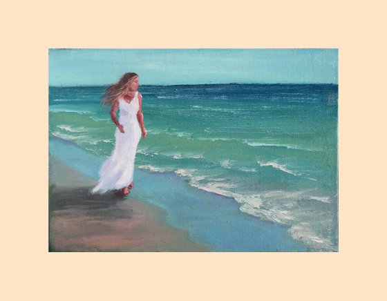 ON THE BEACH II /  ORIGINAL PAINTING