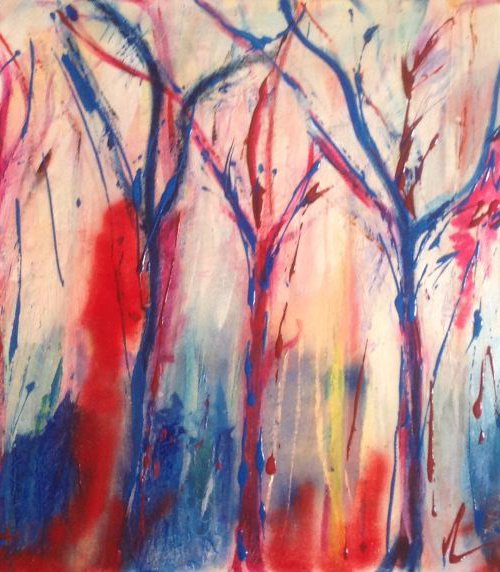 Trees of colour by Linda Collins Lamb