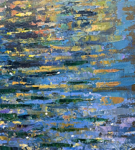 “Emerald reflection of spring”