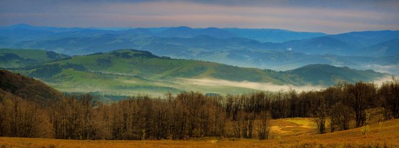 When the morning fog falls.