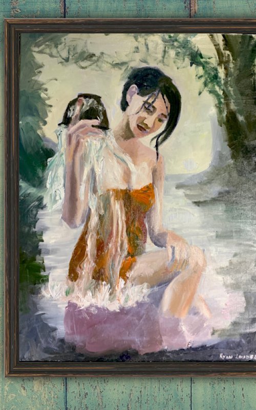 Woman Bathing by Ryan  Louder