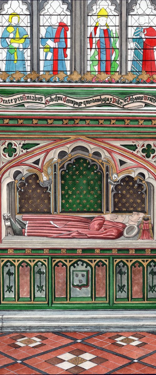 Tomb of William Canynges at St. Mary Redcliffe Church by Shelley Ashkowski