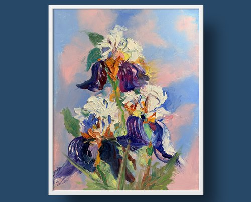 Irises Garden Flowers. by Vita Schagen
