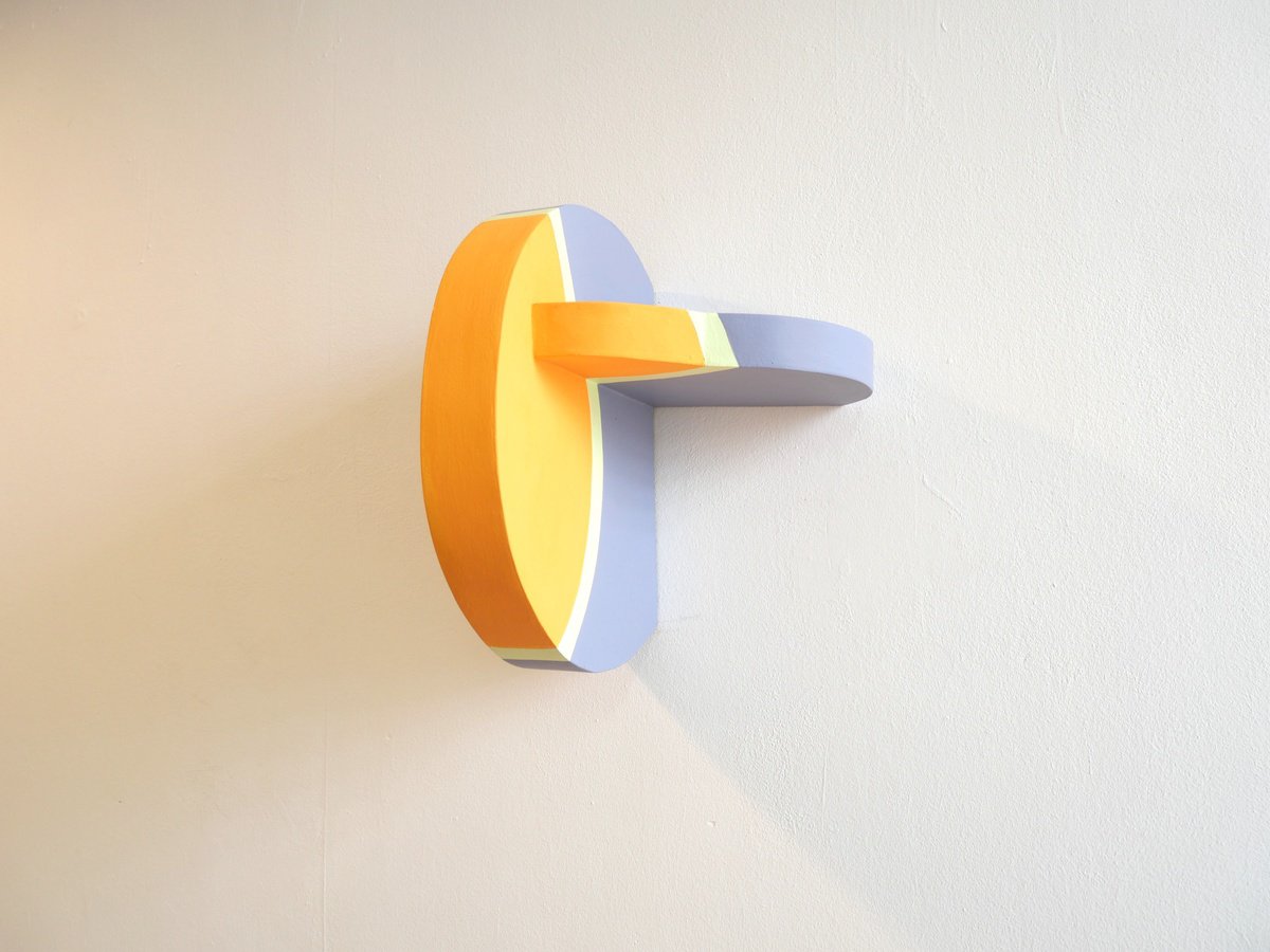 Geometric Landscape Sculpture By Jessica Moritz, 15 X 15, Pattern As Figure, Wide Angle, Original Artwork