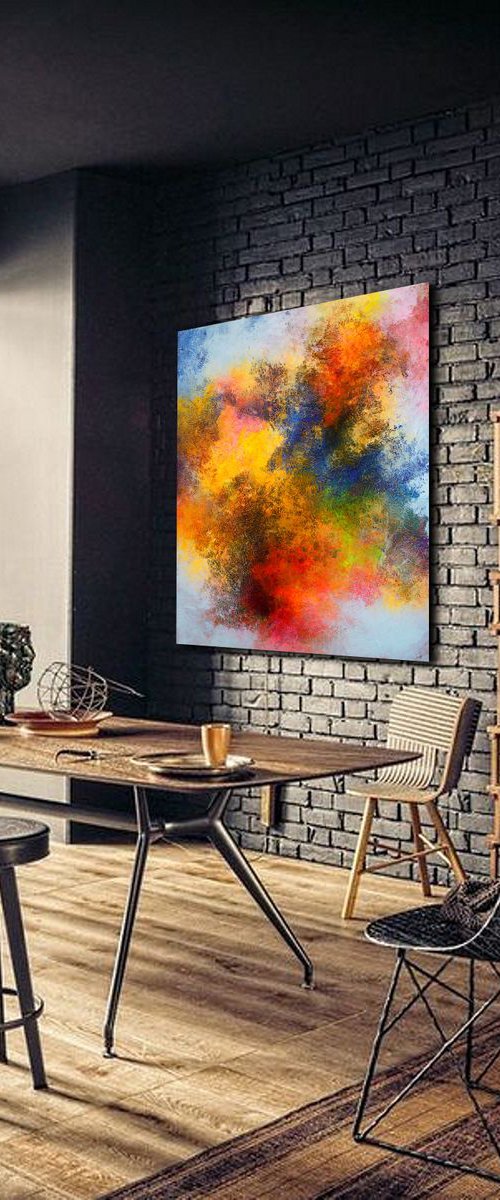 120x100cm.  Abstract Painting / Alex Senchenko © 2019 / Exhibit N10 by Alex Senchenko