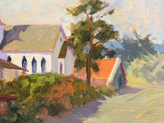 Mendocino Street Plein Air Sketch