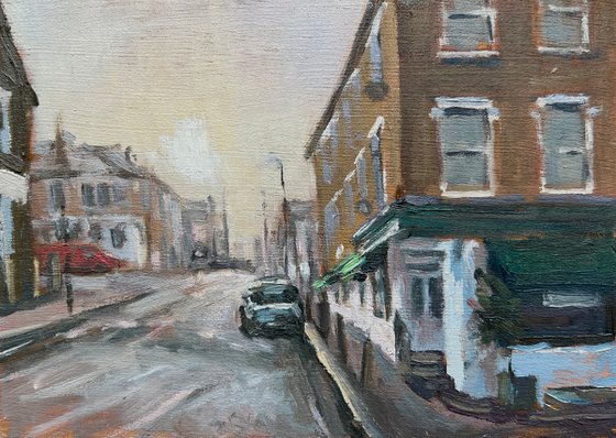 Webbs Road Battersea mini painting
