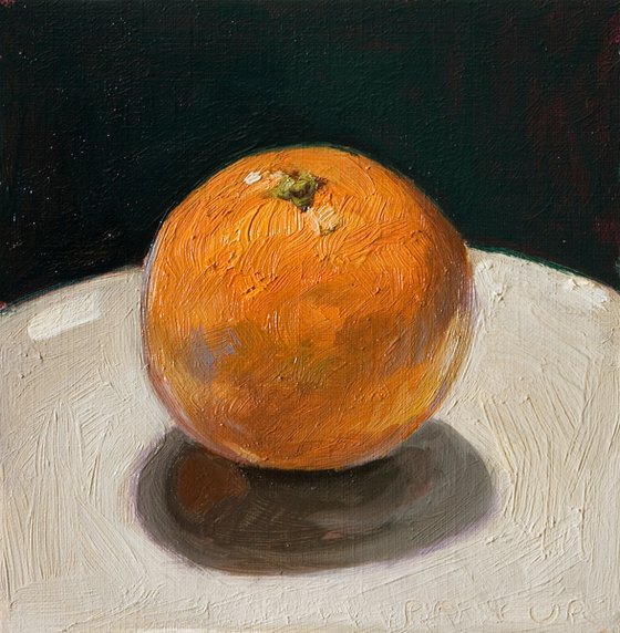 orange on dark background