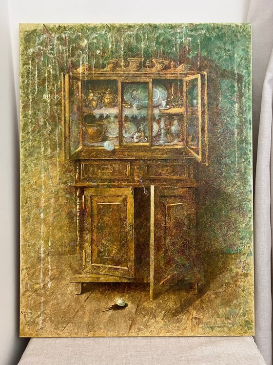 Wooden rustic cabinet