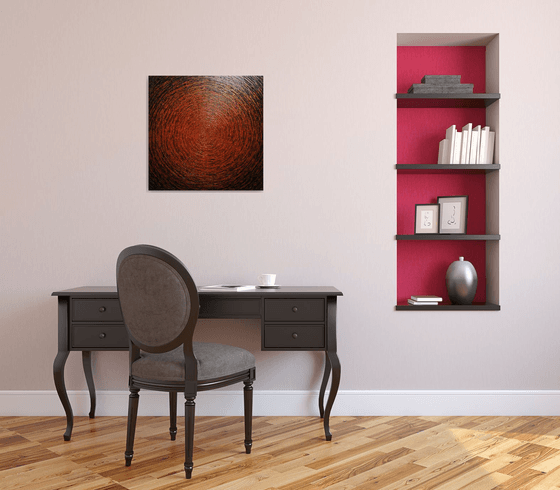 Orange red brown shine