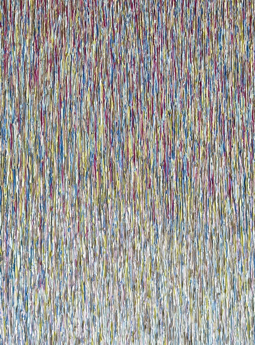 Abstract Acrylic Painting By Daniela Pasqualini, 36 X 48, Visual Comfort, Original Artwork