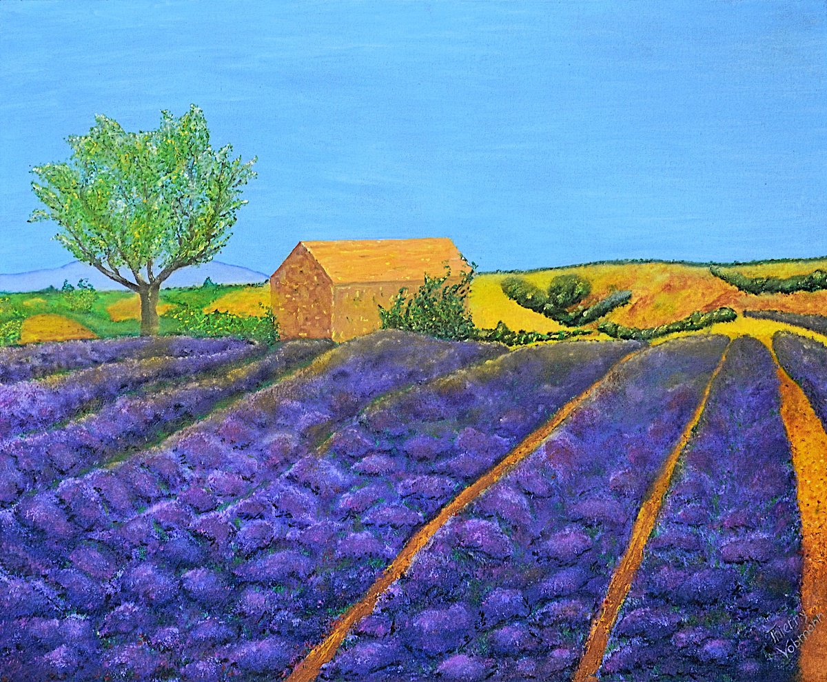 Provence In France By Thierry Vobmann. Abstract ., 29 X 24, Artwork For Sale On Artfinder