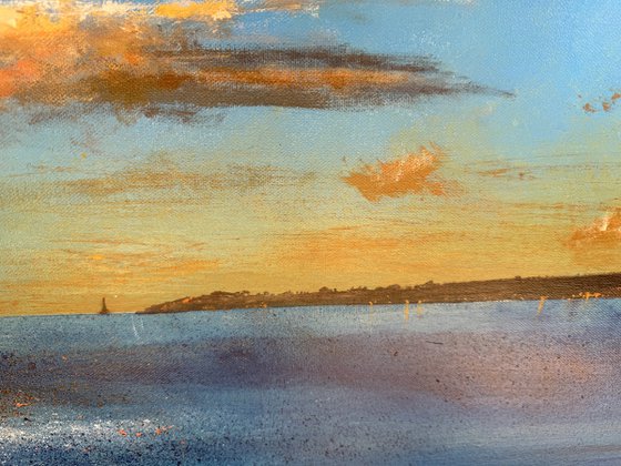 Big Sky Evening Sea
