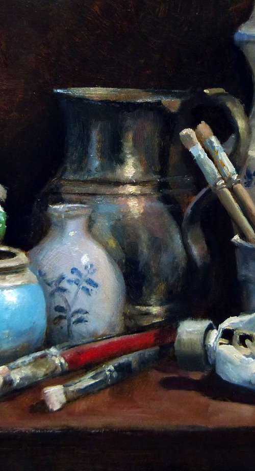 Brushes and Paint Tubes. by Pascal Giroud