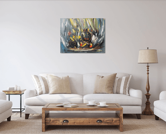Still Life in Yellow and Grey