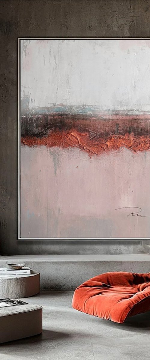 Copper Abstract by Indie Ru