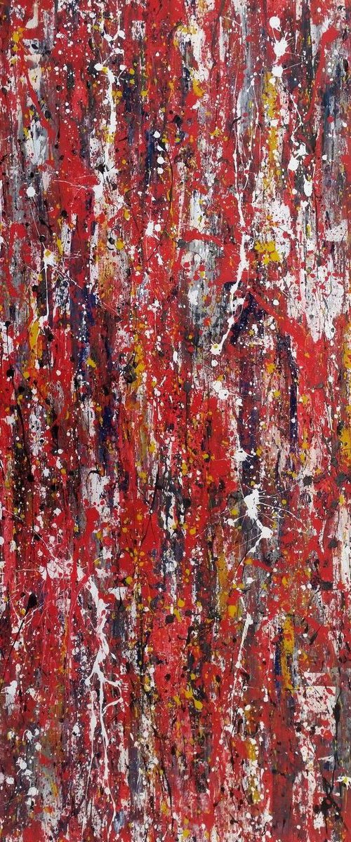 Abstract  CONTEMPORARY ACRYLIC PAINTING on CANVAS by M.Y. by Max Yaskin