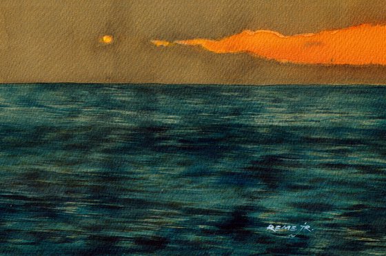 Sunset into the sea VIII