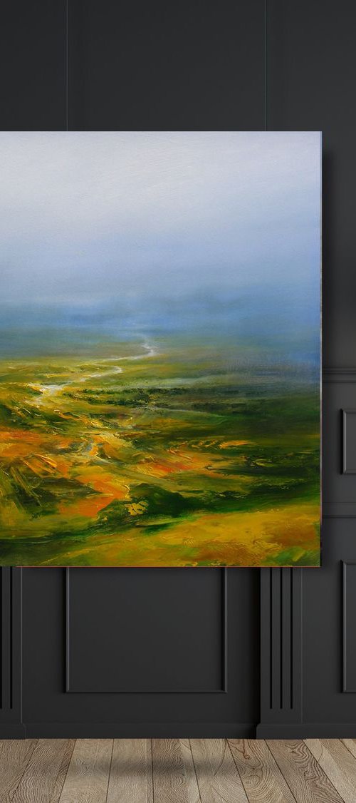 " Unfinished Word " Large Painting !!! 80x80cm by Ivan  Grozdanovski